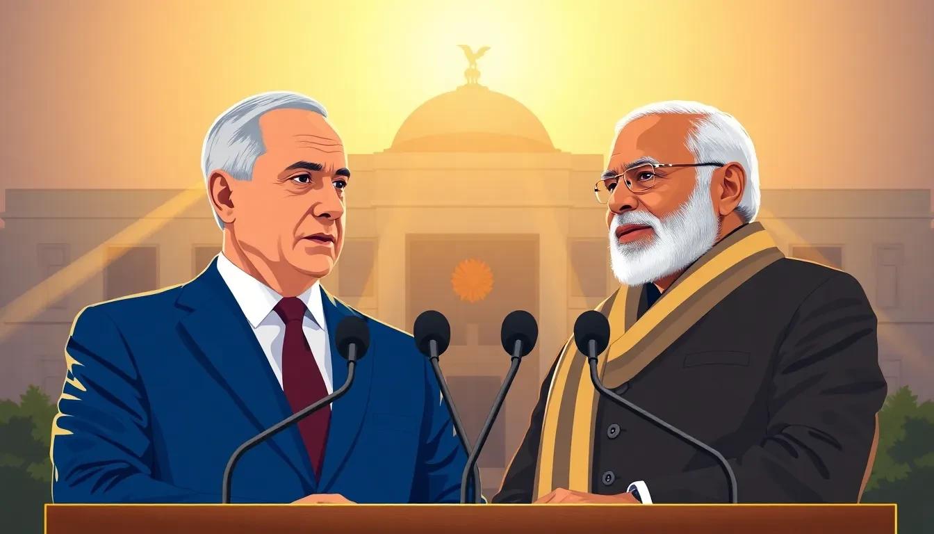 Israel e India elevan relaciones a asociación estratégica tras firma de acuerdos