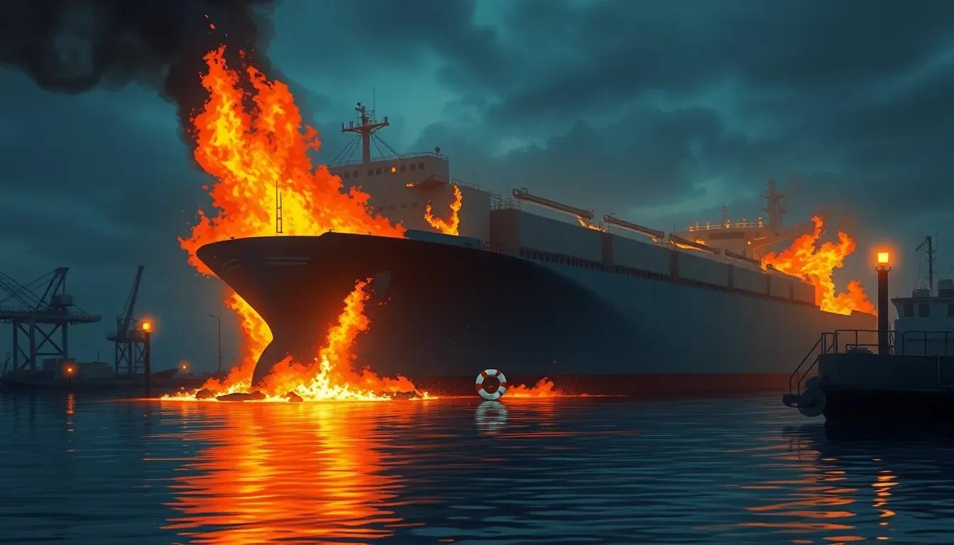 Ataque con misiles incendia barco en puerto de Baréin; tripulación ilesa