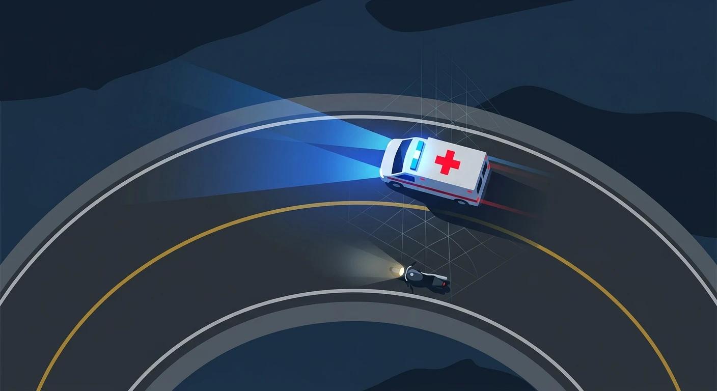 Motociclista gravemente herido tras colisión vial cerca de Kiryat Tiv'on